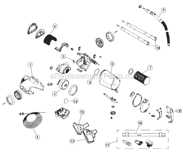 Dirt Devil M082505 Jaguar Compact Canister Vacuum Page A Diagram