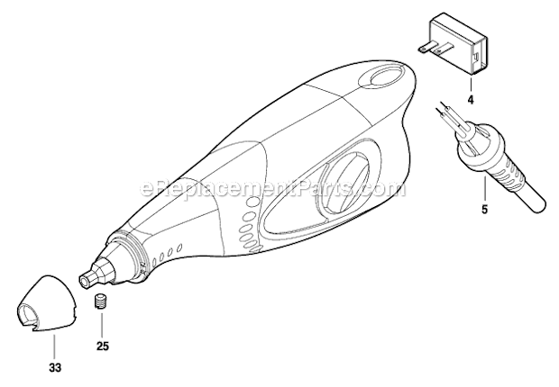 Dremel 290-01 (F013029001) Engraving Tool Page A Diagram