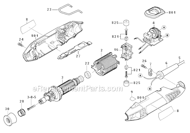 Dremel 4200 (F013420000) High Performance Rotary Tool Page A Diagram