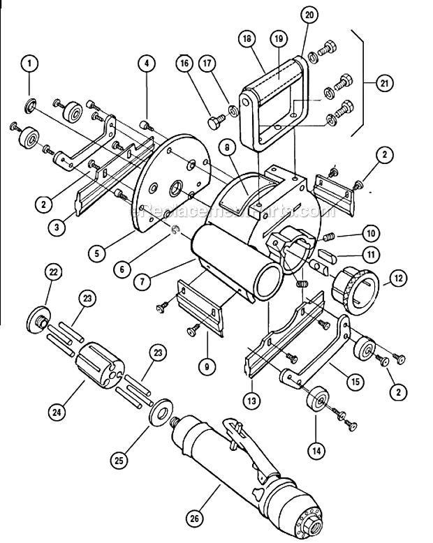 Dynabrade 30336 Dynascale Suface Preparation Tool Page A Diagram