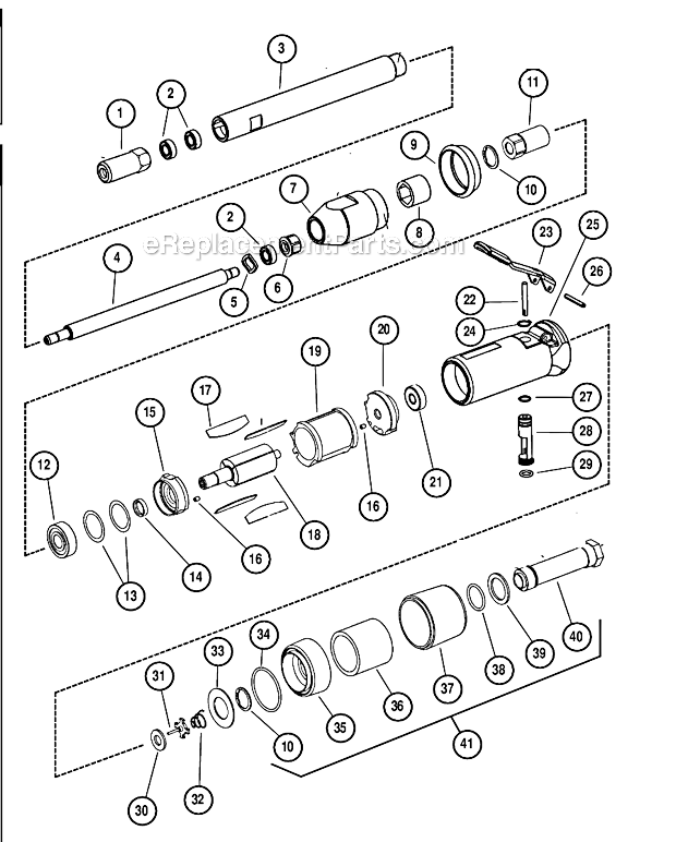 Dynabrade 51134 18,000 RPM Extension Flapper Page A Diagram