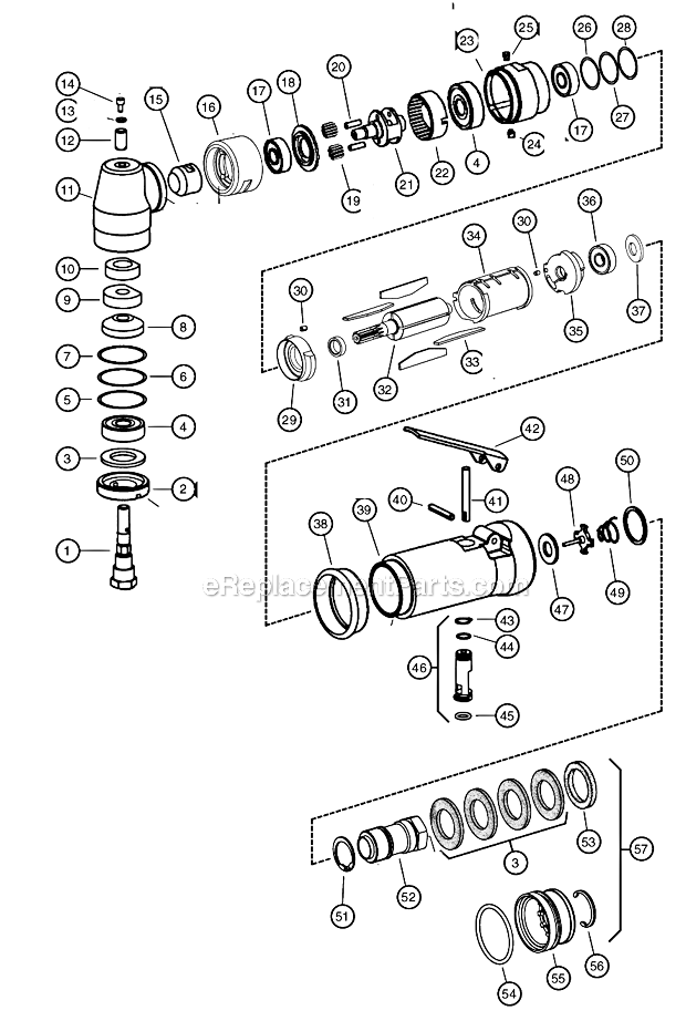 Dynabrade 53435 3,200 RPM Drill Page A Diagram