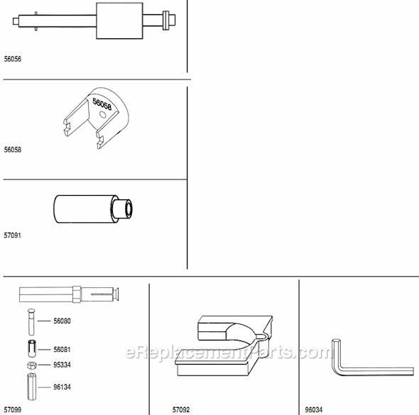 Dynabrade 57098 Repair Kit Page A Diagram
