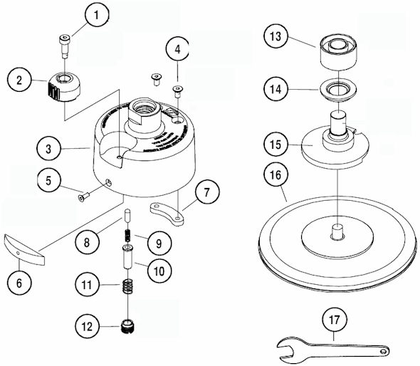 Dynabrade 61268 Power Tool Head Assembly Page A Diagram