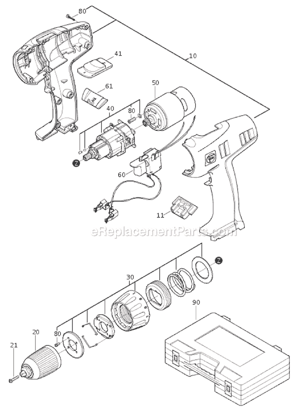 Fein ABS12 (71130200022) Cordless Drill Page A Diagram