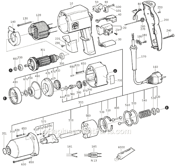 Fein ASB636 (72152913110) Impact Wrench Page A Diagram