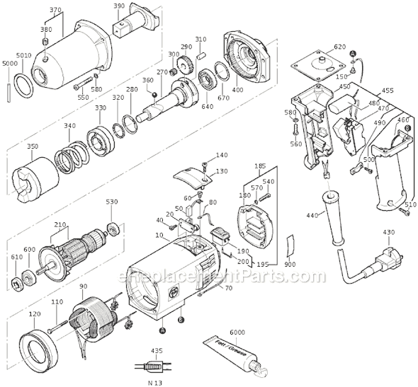 Fein ASB647-1 (72151213117) Impact Wrench Page A Diagram