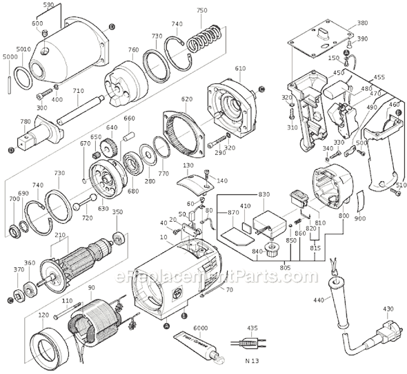 Fein ASBE648 (72150813111) Impact Wrench Page A Diagram
