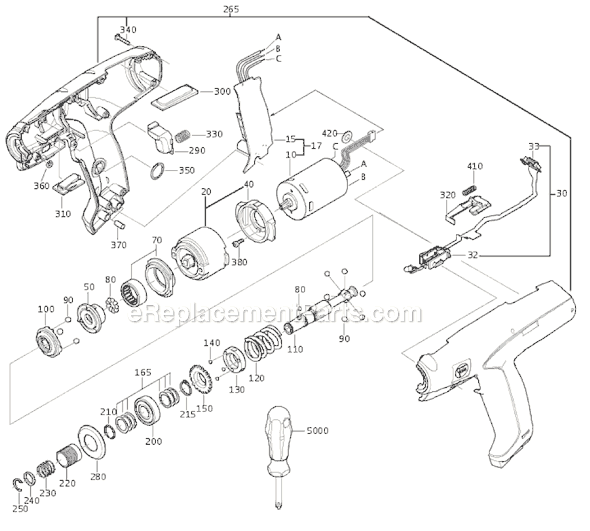 Fein ASM12-9 (71120200028) AccuTec Screw Gun Page A Diagram