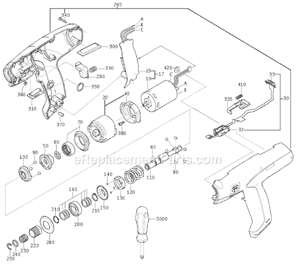 Fein ASM9-2 (71120700980) AccuTec Screw Gun Page A Diagram