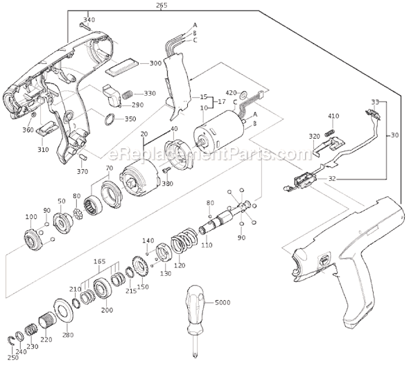 Fein ASM9-4 (71120600980) AccuTec Screw Gun Page A Diagram