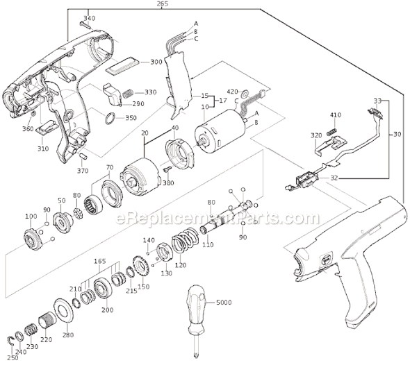 Fein ASM9-9 (71120300983) AccuTec Screw Gun Page A Diagram