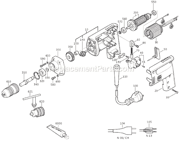 Fein ASY630 (72013913113) Rotary Drill Page A Diagram