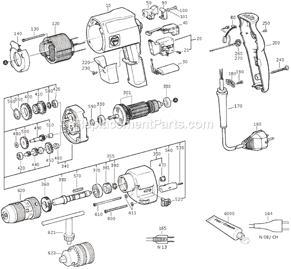 Fein DSKEU636 (72053713110) Rotary Drill Page A Diagram