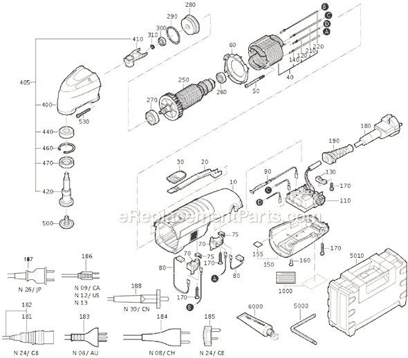 Fein FMM250 (72293609360) MultiMaster Page A Diagram