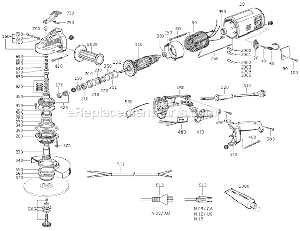 Fein MSF666C-S (72206913115) Angle Grinder Page A Diagram