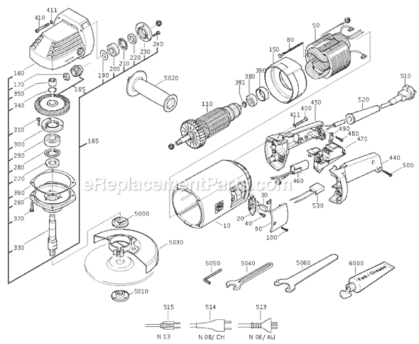 Fein MSF680D (72204513118) Angle Grinder Page A Diagram
