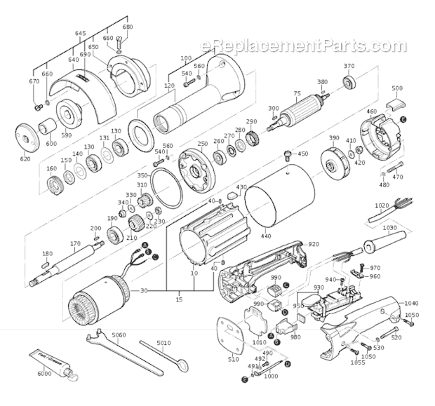 Fein MSHYO 852-3A (78243912260) Straight Grinder Page A Diagram
