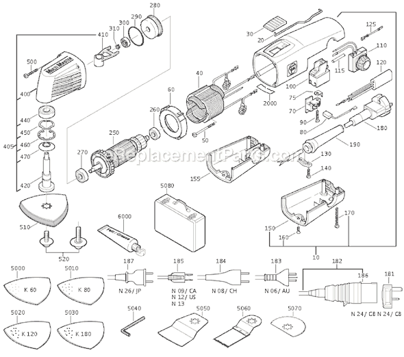 Fein MSX636II (72292624117) MultiMaster Page A Diagram