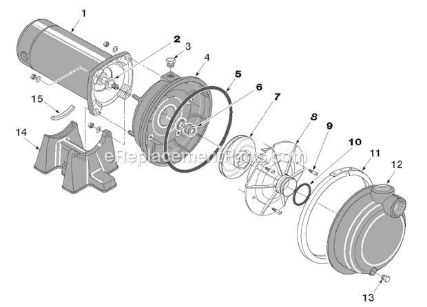 Flotec FP5172-08 Cent Pump 1.5 HP 115/230V Hi Hd Sprinkler Page A Diagram