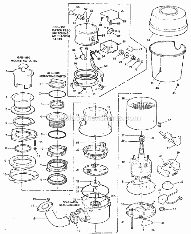 GE GFC900 Section Diagram