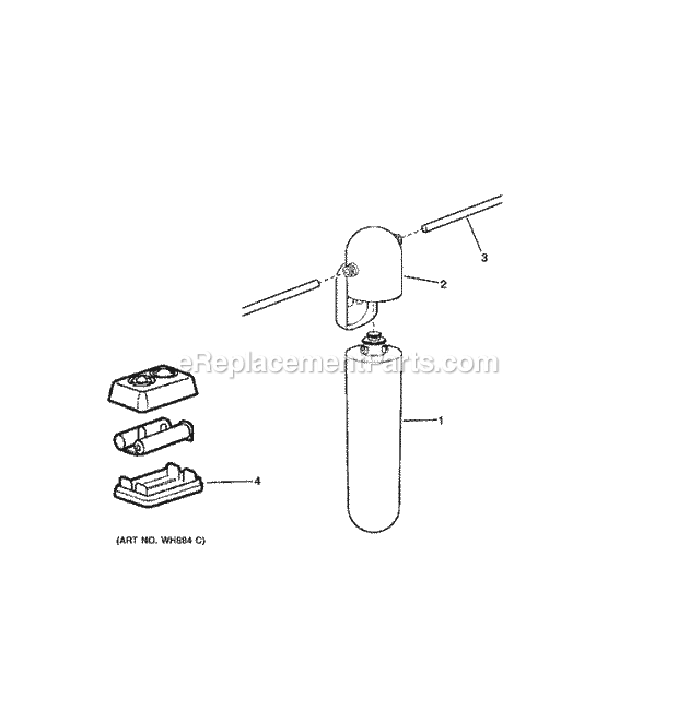 GE GXULQ Twist and Lock Kitchen or Bath Filtration System Replacement Filter Water Filter Diagram