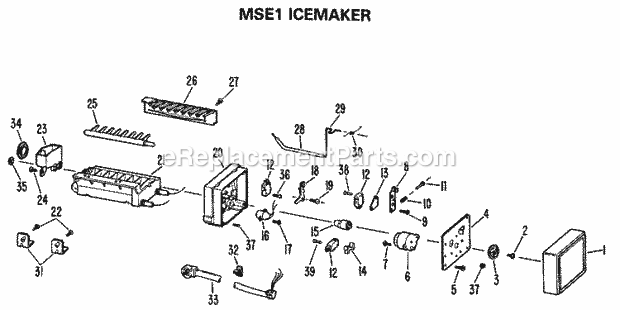 GE MSE1 Icemaker Diagram