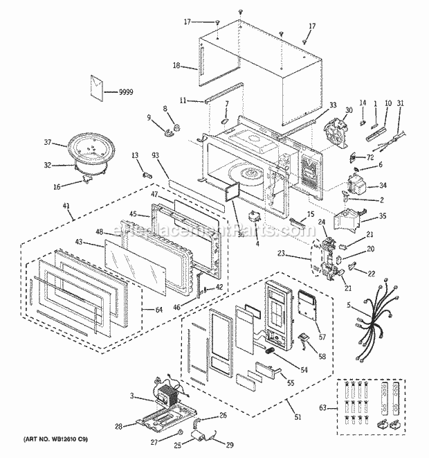 GE PEM1050SM1SS Microwave Microwave Diagram