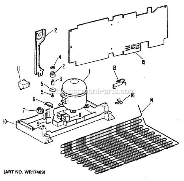 GE WR87X0293 Refrigerator Replacement Hi - Side Assembly Diagram