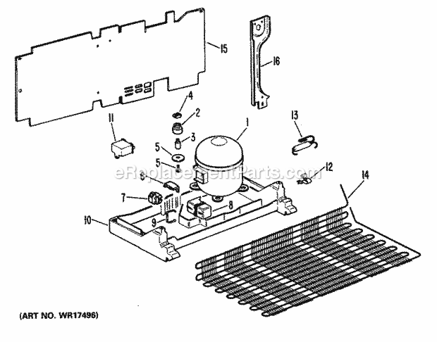 GE WR87X0303 Refrigerator Replacement Hi - Side Assembly Diagram