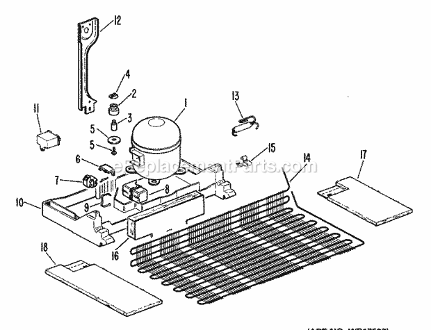 GE WR87X0318 Refrigerator Replacement Hi - Side Assembly Diagram