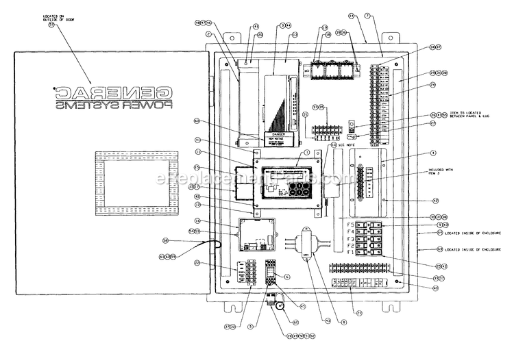 Generac 4517-0 Power Manager Power Manager Assembly Diagram