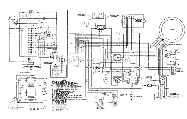 Generac 9051-1 Lp Gas Generator (Gas Engine) Lp Gas Conversion Kit Diagram