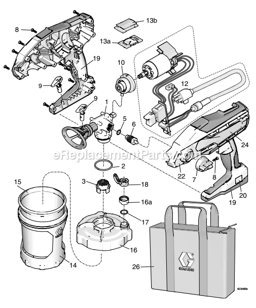 Graco 17A466 Truecoat 360 Ds Electric Trueairless Sprayer Page1 Diagram