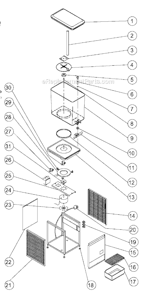 Grindmaster HD15 Heated Model Beverage Dispenser Page A Diagram