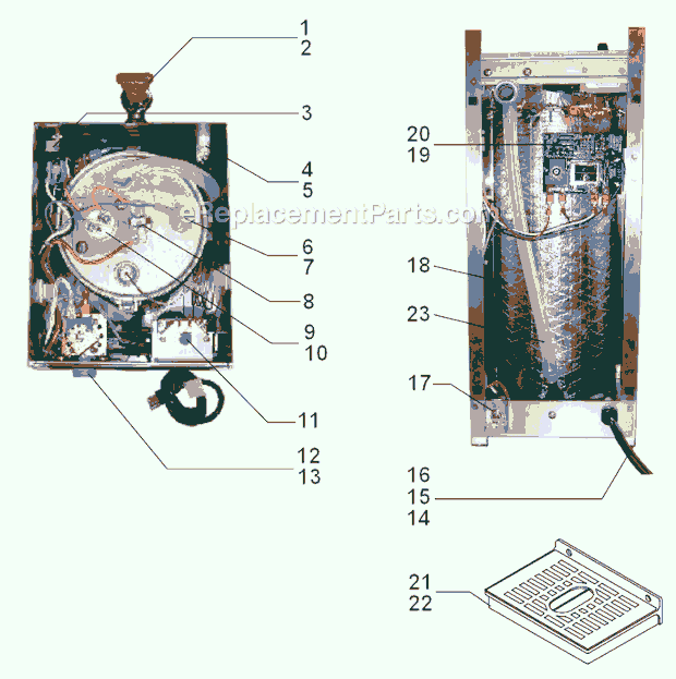 Grindmaster HWD2 Hot Water Dispenser Page A Diagram