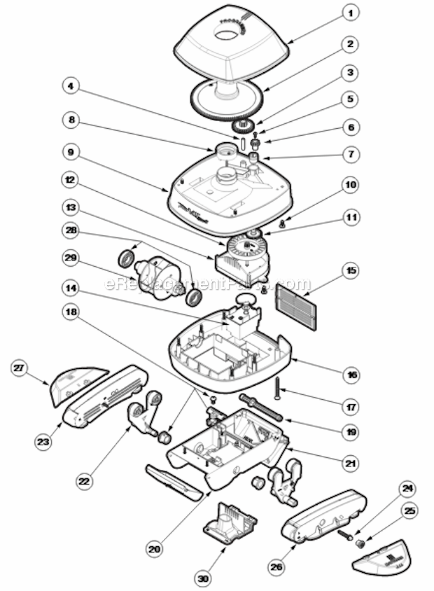 Hayward 1005CC Pool Vac Classic Suction Cleaner Page A Diagram