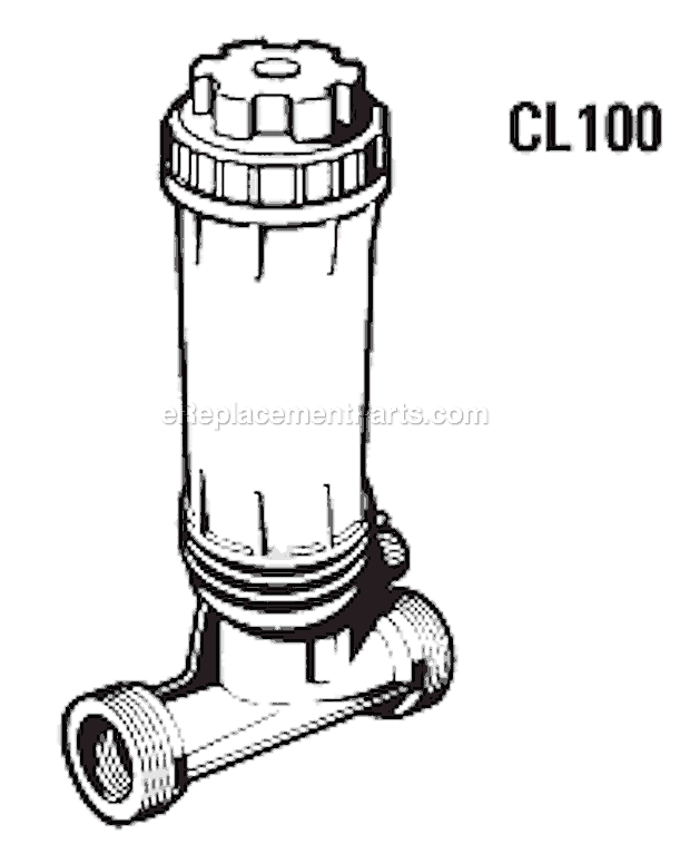 Hayward CL100 Chlorine Feeder Page A Diagram