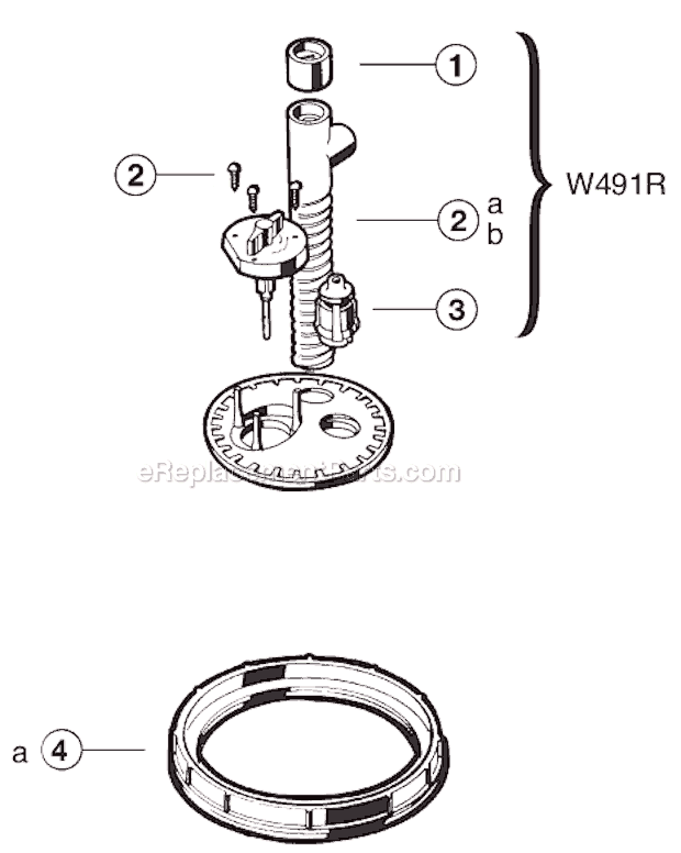 Hayward W491R Skimmer Vacuum Plates Page A Diagram