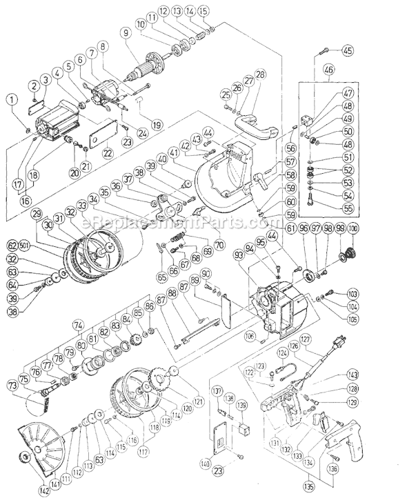 Metabo HPT (Hitachi) CB10T Rotary Band Saw Page A Diagram