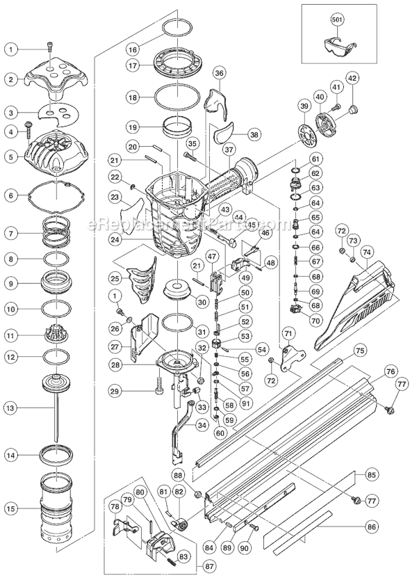 Metabo HPT (Hitachi) NR90AE 3-1/2