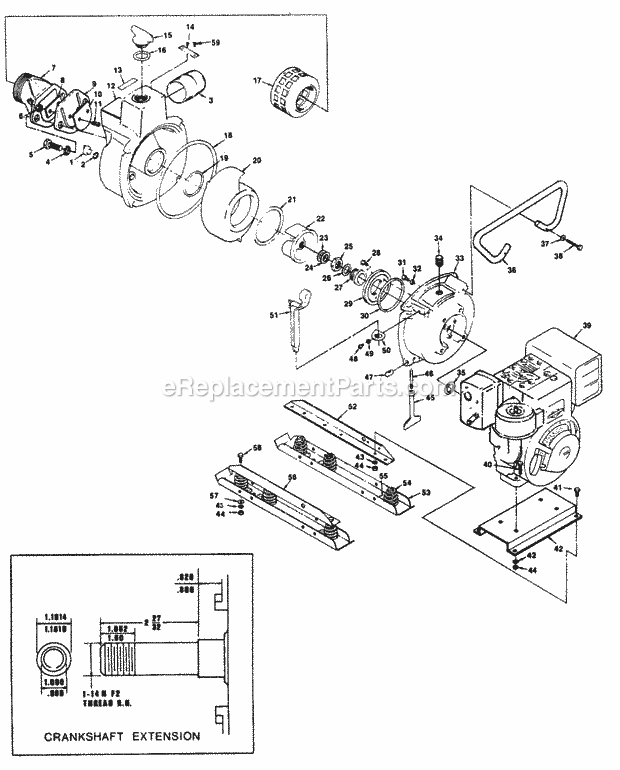 Homelite 120TP31A (UT-01502) Trash Pump Pump Diagram