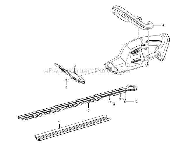 Homelite P2601 Hedge Trimmer Page A Diagram