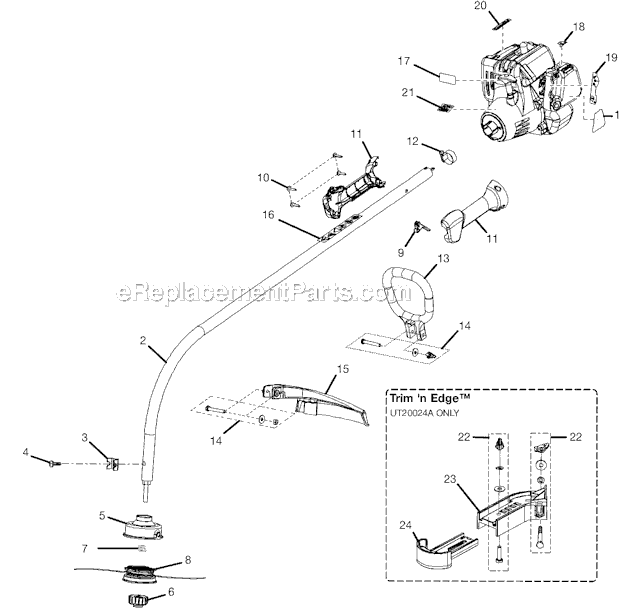 homelite brush cutter parts