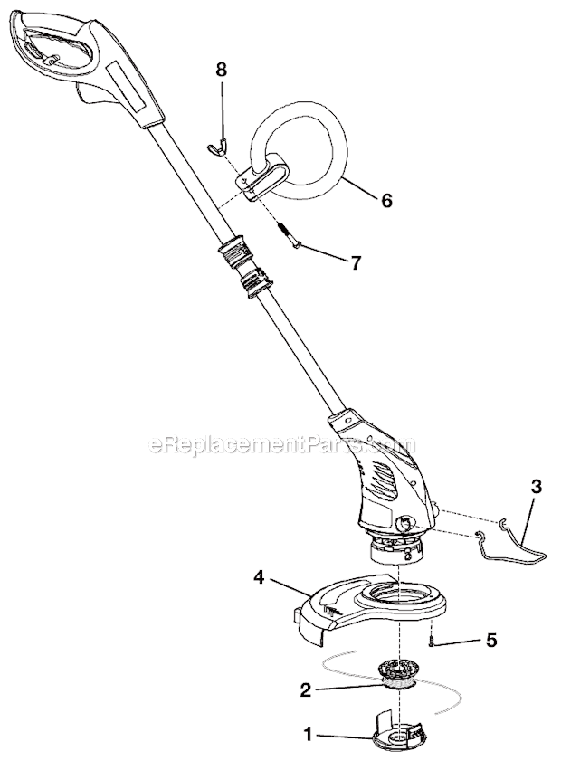 Homelite UT41112 String Trimmer Page A Diagram