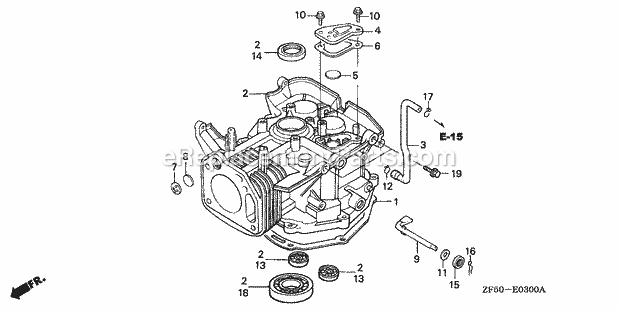 Honda GXV390 - Small Engine (Type DAET)(VIN# GJAA-1000001-2063521) 