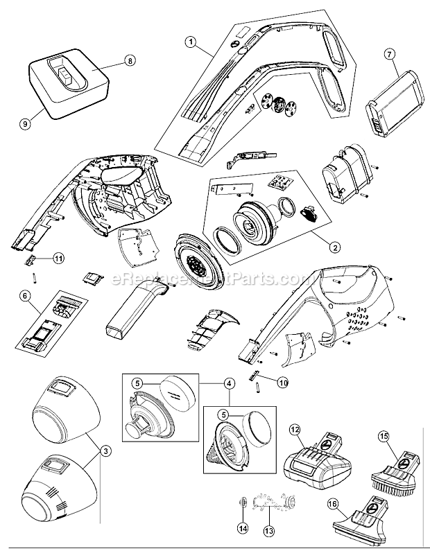 Hoover BH50030 Linx Cordless Hand Vac Page A Diagram