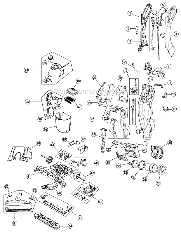 Hoover FH40005 FloorMate Hard Floor Cleaner Page A Diagram