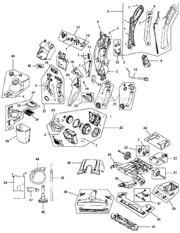 Hoover FH40010B FloorMate Hard Floor Cleaner Page A Diagram