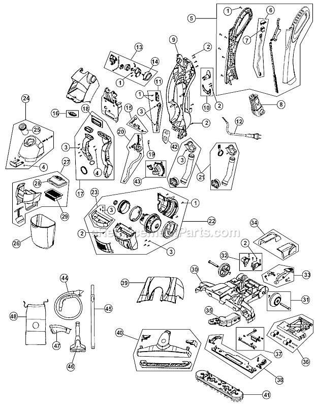 Hoover FH40030 FloorMate Hard Floor Cleaner Page A Diagram